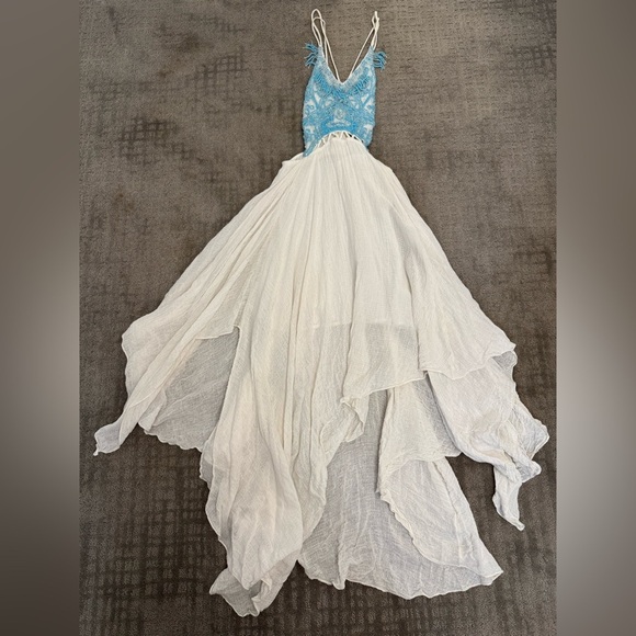 Free People Beaded Turquoise Spirit Maxi Dress - Picture 5 of 14